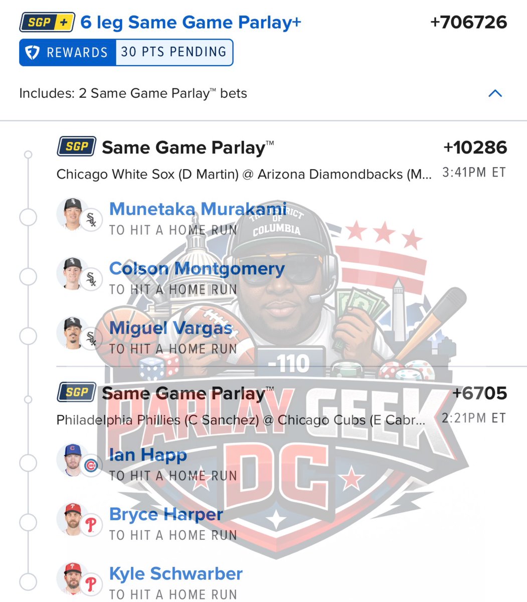 parlaygeekdc's tweet image. Home runs ⚾️#parlaygeekdc #sportsbetting #goodluck🍀☝️