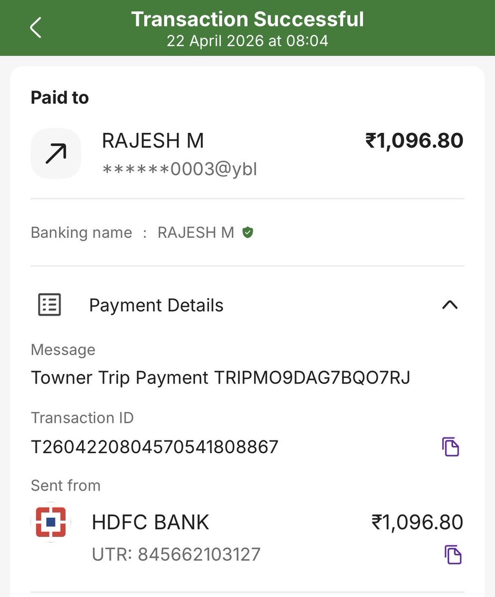 amansinghlive's tweet photo. @Olacabs @ola_supports FYI, just see the ‘message’ in upi payment made by me. Probably drivers are using scammer app which fetches customer data from @Olacabs. That app increases the price and driver show that scammer app displayed amount. Customer never knows from which app driver shows the amount. https://t.co/G4WvC4CRlQ