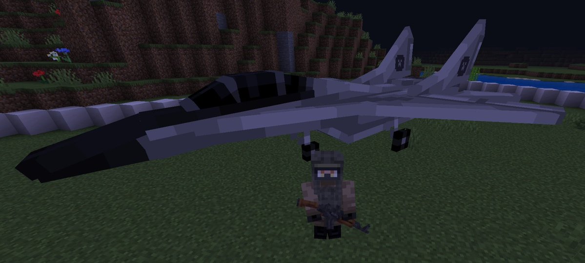 TheDigitalMyth's tweet image. totally not modded at all totally #minecraft #mod #military