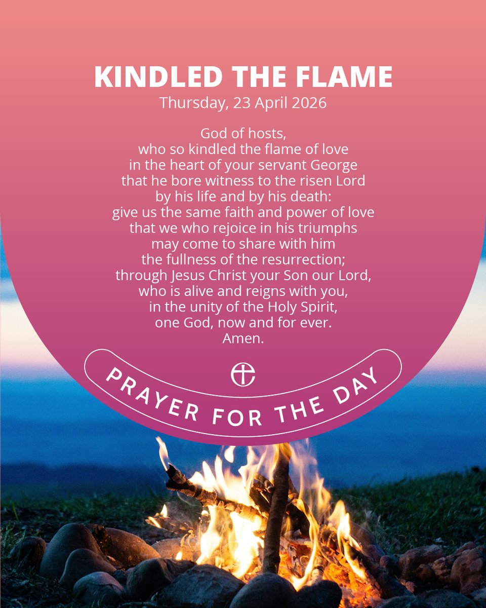 Join with us in prayer. 🙏

Today's prayer is available in plain text and audio formats at cofe.io/TodaysPrayer.