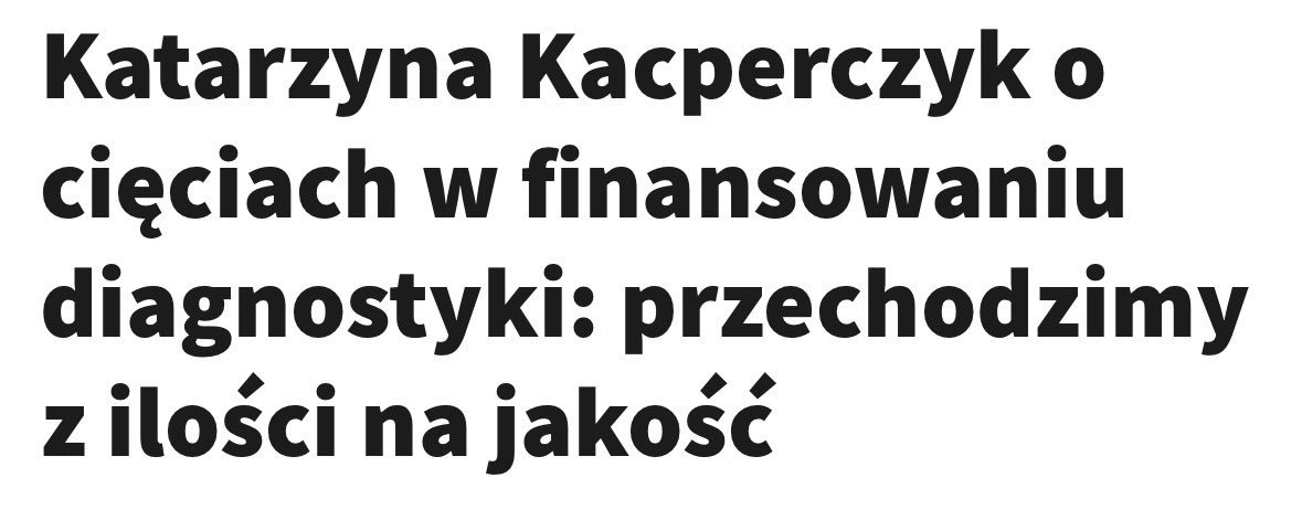 Wiceminister zdrowia desperacko usiłuje przekonać nas, że mniej pieniędzy na diagnostykę i dłuższe kolejki to korzyść dla pacjentów.

Tymczasem w Szpitalach Pomorskich, z których do <a href="/MZ_GOV_PL/">Ministerstwo Zdrowia</a> przyszła Jolanta Sobierańska-Grenda, terminów na gastroskopię w tym roku już nie ma 😳