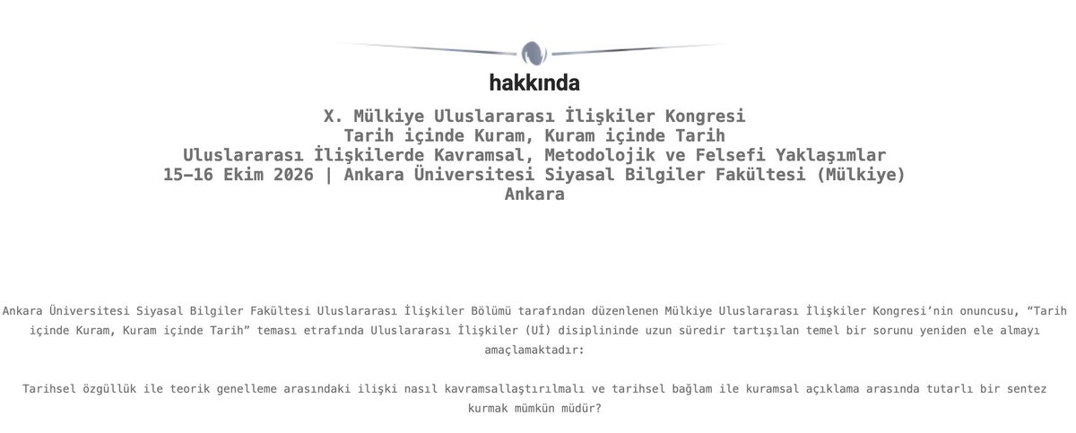 Uluslararası İlişkiler tweet media