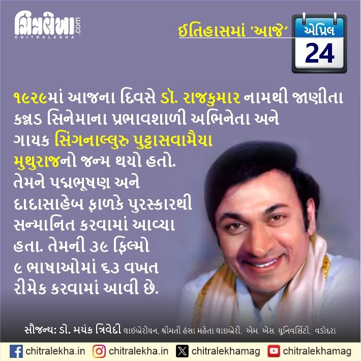 chitralekhamag's tweet image. Today In The History
#todayinthehistory #today #TodayInHistory #Chitralekha #ChitralekhaNews