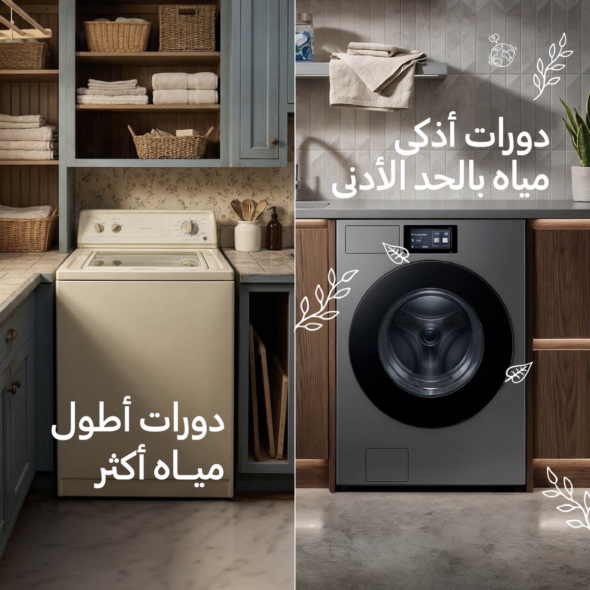 SamsungLevant's tweet image. اختياراتنا اليومية تصنع مستقبل كوكبنا
مع أجهزة سامسونج، يمكن للتغييرات البسيطة في المنزل أن تُحدث فرقاً كبيراً.
يوم أرض سعيد!
#OurPowerOurPlanet #EarthDay #Samsung #SmartThings #Washingmachine #Refrigerator #AC #سامسونج #يوم_الأرض