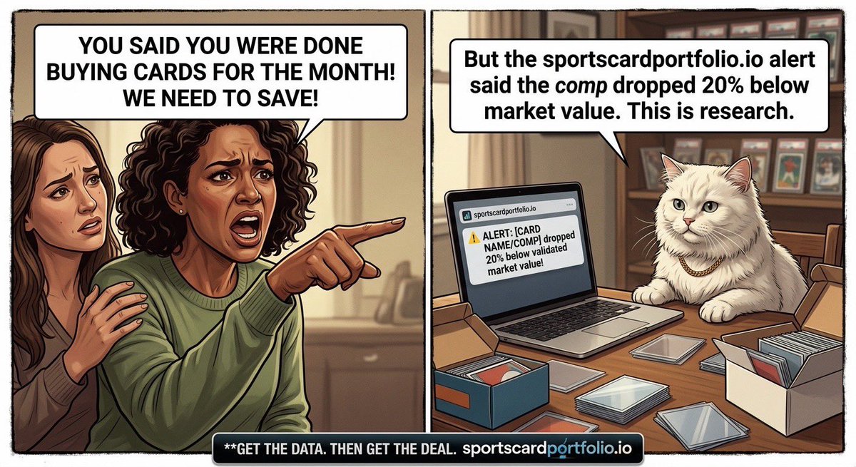 Card_Portfolios's tweet image. Track your favorite players and get notified when it’s a food time to buy Sportscardportfolio.io #sportscards #sportscardinvesting