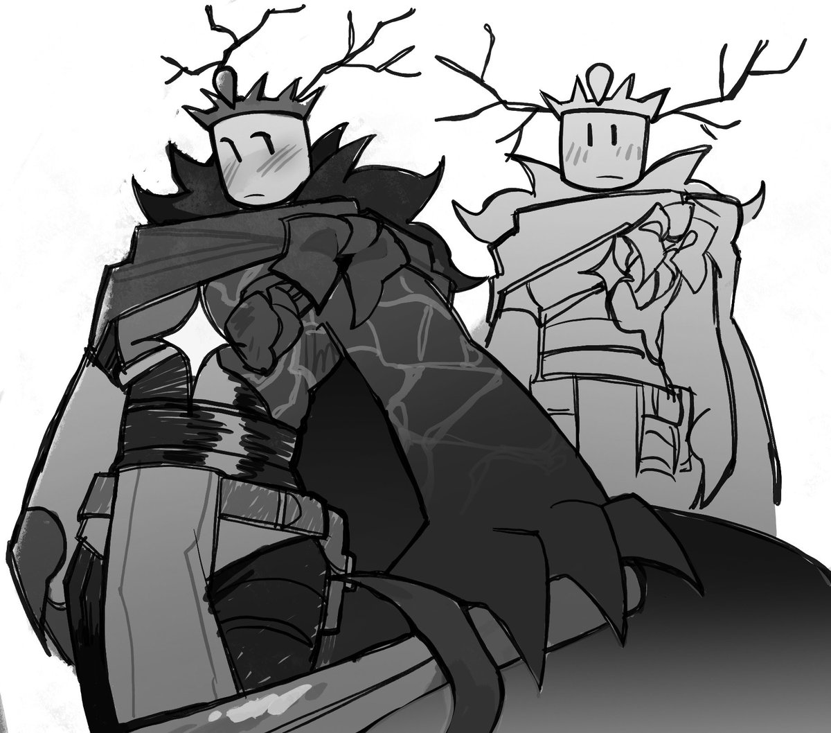 aunmai2555's tweet photo. corvex from game with evil cuz i have art block 💔💔 help me https://t.co/YJY89K6Obu