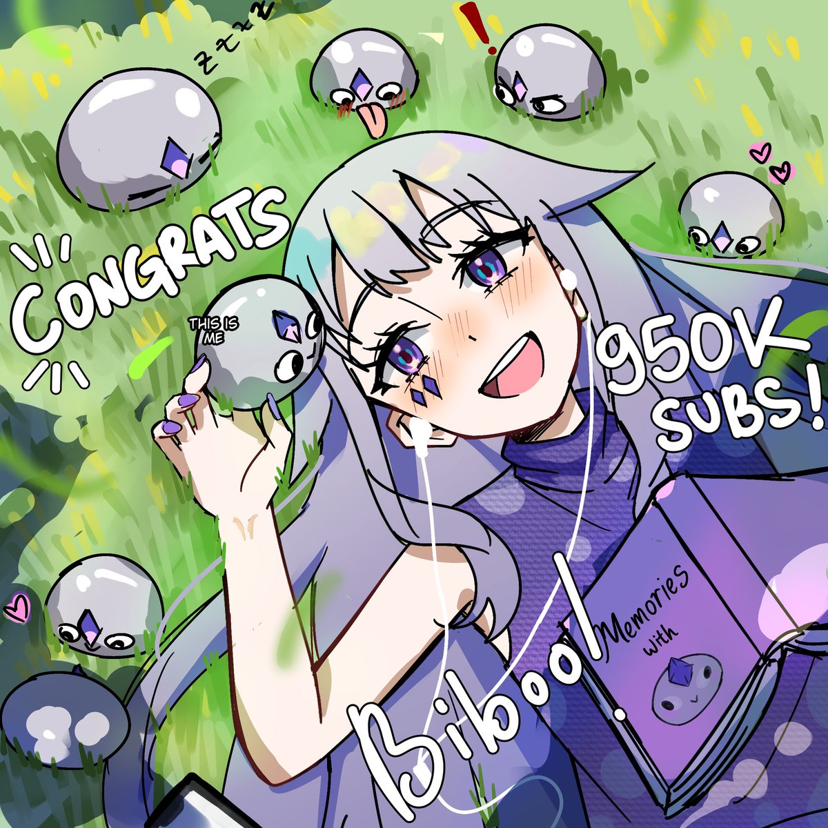 aciayadi's tweet image. CONGRATULATIONS BIBOO on 950K Subs!!!!!!!!!!! 
So proud of how far you've come!!! Can't wait to see you hit 1M subs soon! Go! Subscribe her! 🫶🥹💜

Thank you Biboo for always there for Pebbles! 
#bijouwled #HololiveEN