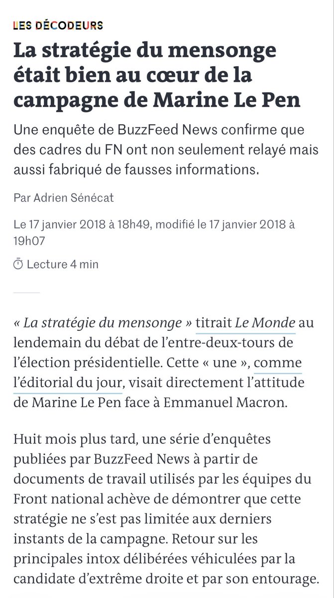 PierricV's tweet image. Curieux comme accusation venant d’un parti qui a fait du mensonge son programme et qui vote contre la lutte contre les fausses informations. À force de mentir et de raconter n’importe quoi, @J_Bardella , ça se voit. Le #RN vous ment. 24/24 lemonde.fr/les-decodeurs/…