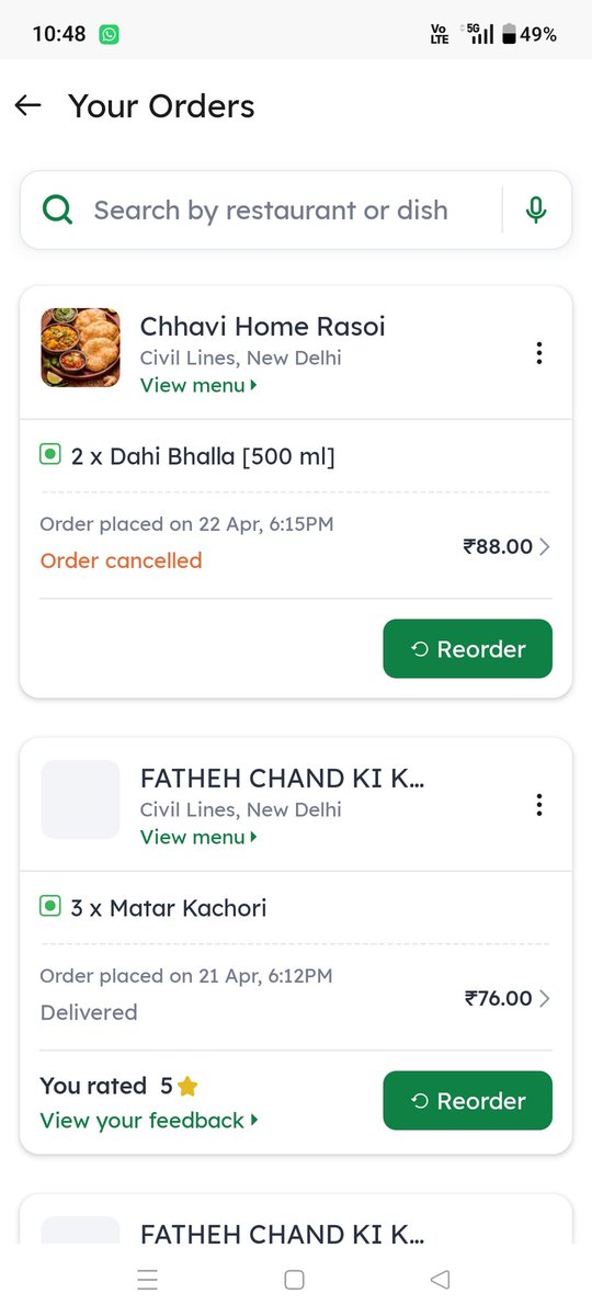 ManishMidd77358's tweet photo. @zomato Sir, I have ordered dahi bhalla from Zomato. Order ID no. 8022977666. Yesterday. When I ordered it takes 50 minutes. So I messaged to delivery partner to cancel the order. But he denied due to wastage of food. After 30 minutes. When he was about to reach https://t.co/xU1yvta1VY