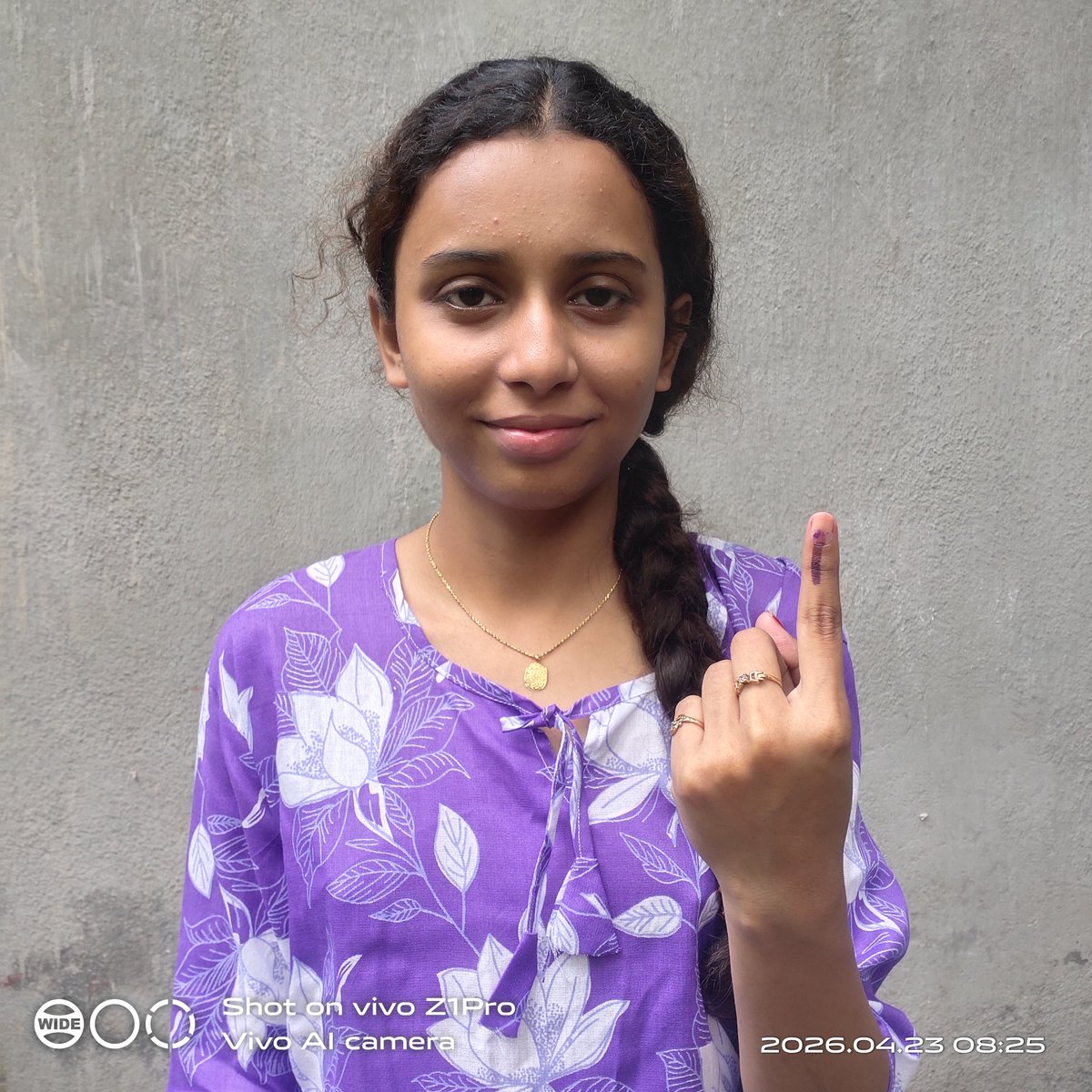 Debasis15915539's tweet photo. First time VOTER 
My Sweet DOUGHTER 
23 . 04 . 26  For Vidhansabha
Meny Thanks Election Commission 
#Electioncomission 
#Indiaelectioncomission
#WestBengalLegislativeAssemblyelection2026 https://t.co/DFCr3qXuQh