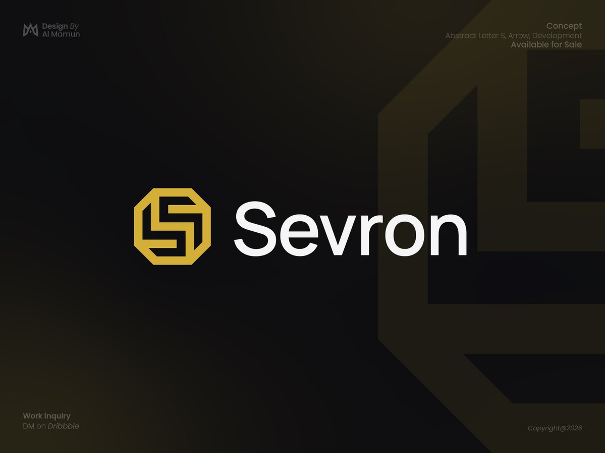 designishkul's tweet image. Designed a bold and modern geometric S logo for Sevron — built with symmetry, sharp edges, and a premium futuristic feel. Clean branding that stands out across digital and print. 

#LogoDesign #Branding #Sevron #GraphicDesign #BrandIdentity #ModernLogo #MinimalistLogo #LetterLogo