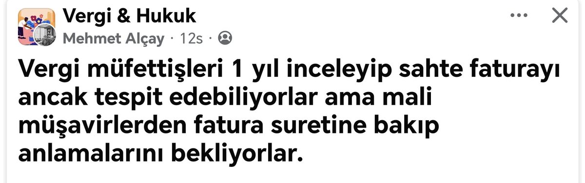muhasebeburosu's tweet photo. Vergi müfettişleri 1 yıl inceleyip sahte faturayı ancak tespit edebiliyorlar ama mali müşavirlerden fatura suretine bakıp anlamalarını bekliyorlar.
Bu şekildeki itirazlarım sonucu vekili olduğum dosyada karar:

"Muhasebeciler harici araştırmayı gerektirmeden sahte veya muhteviyatı itibarıyla yanıltıcı olduğu anlaşılabilen belgelerden sorumludur" yaklaşımı kabul edilemez.
@vergiyargilama
Av. Mehmet Alçay
İSTANBUL 4. VERGİ MAHKEMESİ ESAS NO : 2025/3511
KARAR NO : 2026/1371
