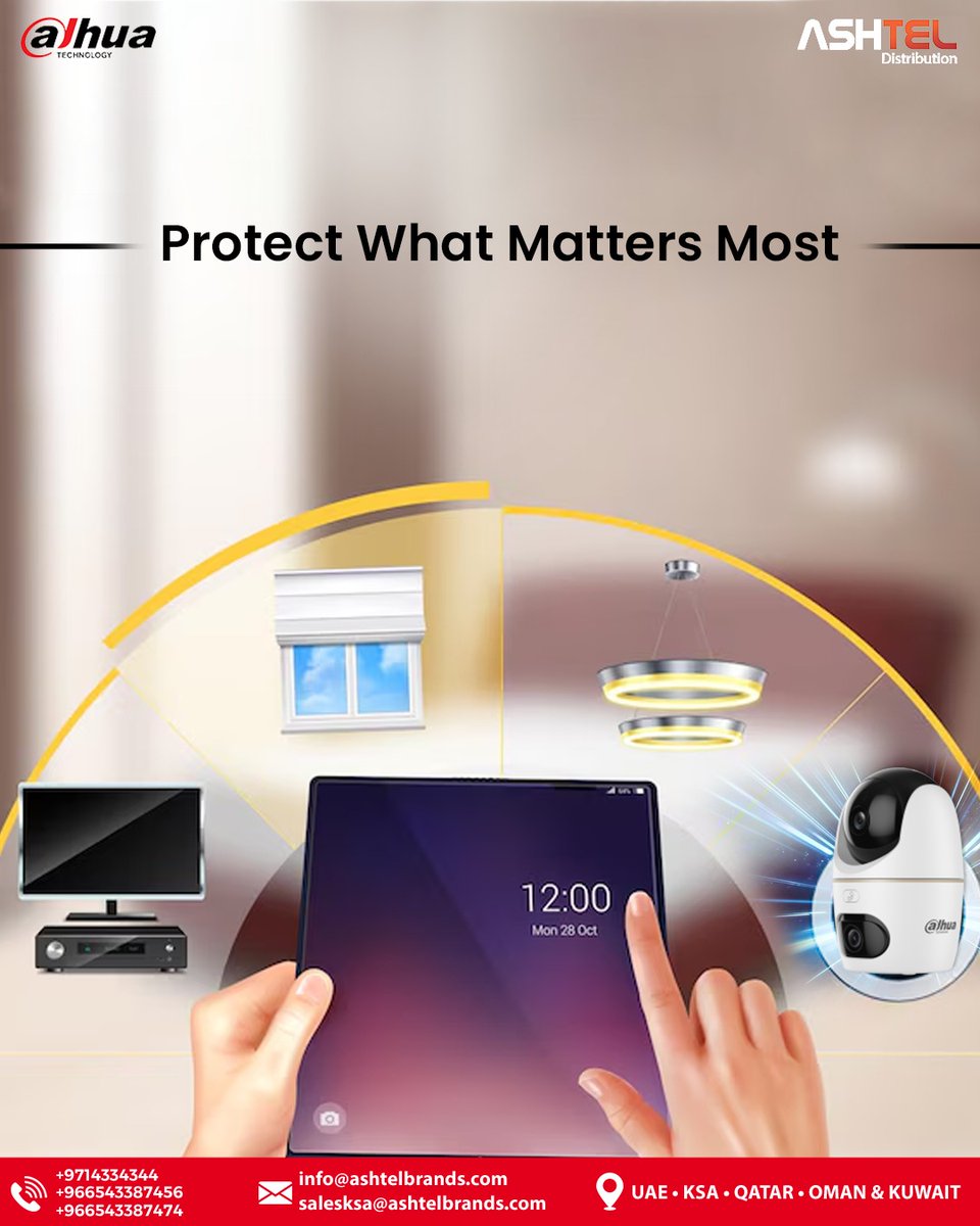 Ashtel_Brands's tweet image. Safeguard your assets with Dahua Cameras, delivering dependable performance across diverse environments.

Contact us for enquiries:

+966543387456
+966543387474
salesksa@ashtelbrands.com

#ProtectWhatMatters #DahuaTechnology #SecuritySolutions #CCTVSystems #AshtelDistribution