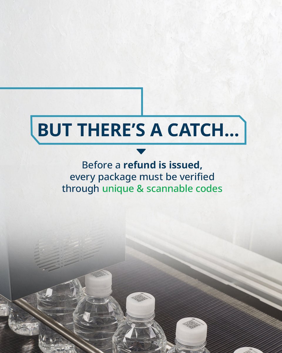 DominoIndia's tweet image. Earn back from used bottles ♻️

DRS makes it possible - but only if codes scan every time.
Clear codes. Reliable refunds.

Printed right with Domino.

#DRS #DepositReturnSystem #SustainablePackaging #CircularEconomy #TrackAndTrace #SmartPackaging #ProductCoding