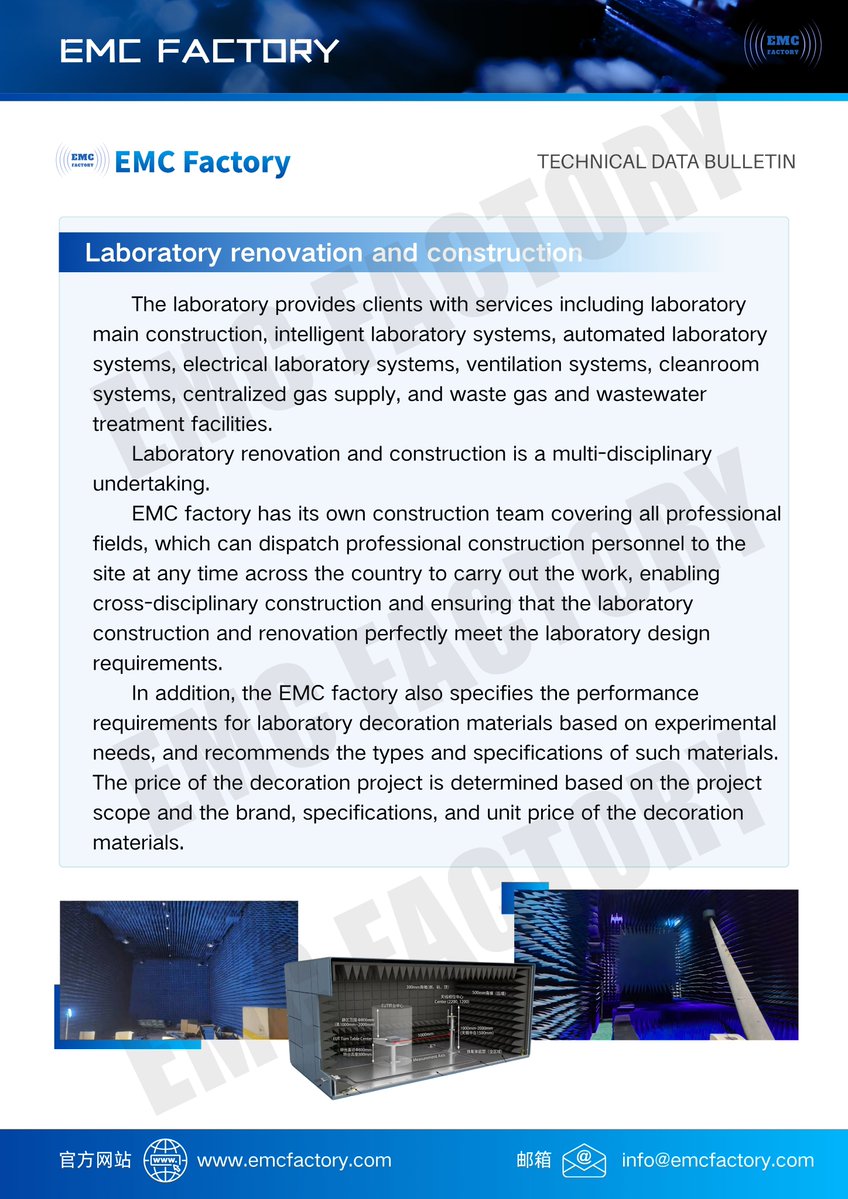 emcfactory's tweet image. EMC Factory | Full Laboratory Renovation &amp;amp; Construction Solutions
 worldwide service, customized material schemes, full compliance with lab design technical requirements.
Global lab project inquiries welcome.
#LabConstruction #EMCLab #Engineering #LaboratoryRenovation