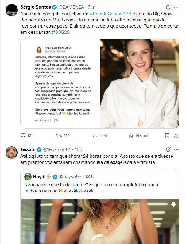 Análise TV tweet media