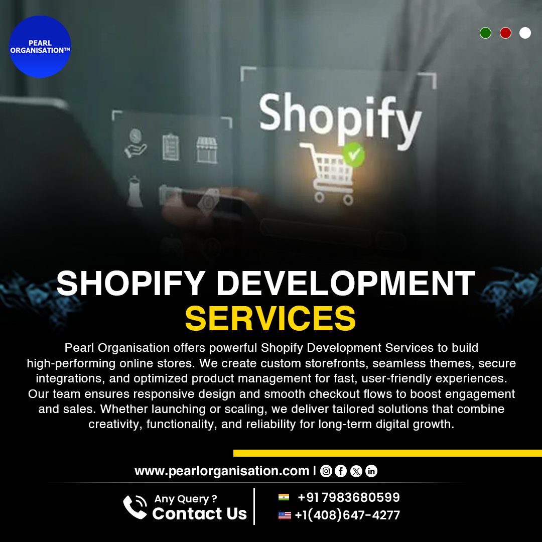 pearlorgs's tweet image. Scale your online business with our Shopify Development Services! 🛍️ We build custom, high-converting storefronts with seamless integrations and smooth checkout flows.

🌐 pearlorganisation.com
📞 +91 7983680599

#Shopify #Ecommerce #WebDev #BusinessGrowth #OnlineSales