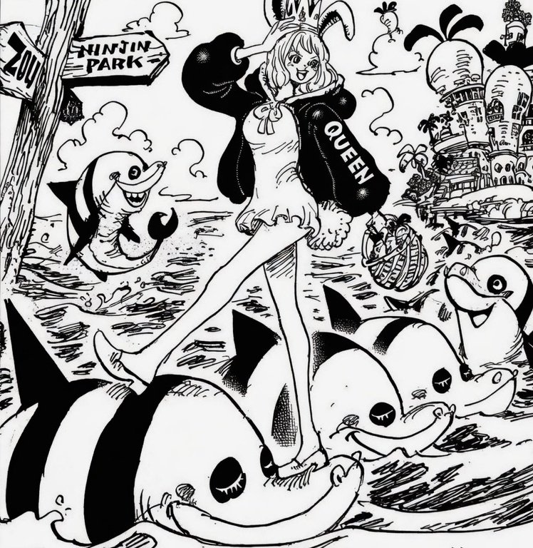 #ONEPIECE1181 #OPSPOILERS

Carrot sur la couverture du chapitre 1181 :