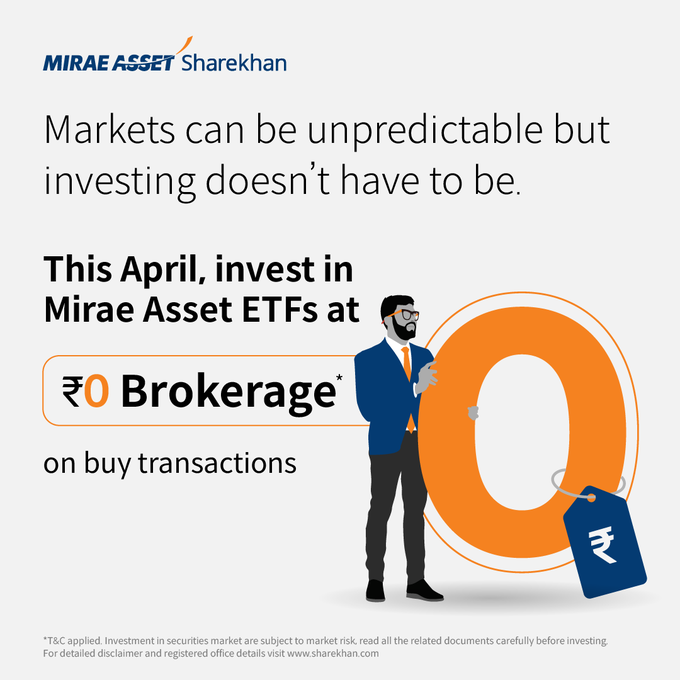 mehtastockjammu's tweet image. Offer valid till April 30, 2026

Disclaimers: rb.gy/jqplkw

#ETFs #ZeroBrokerage #StockMarket #IndexETFs #Nifty #FinancialFreedom #MiraeAssetSharekhan #TopNews