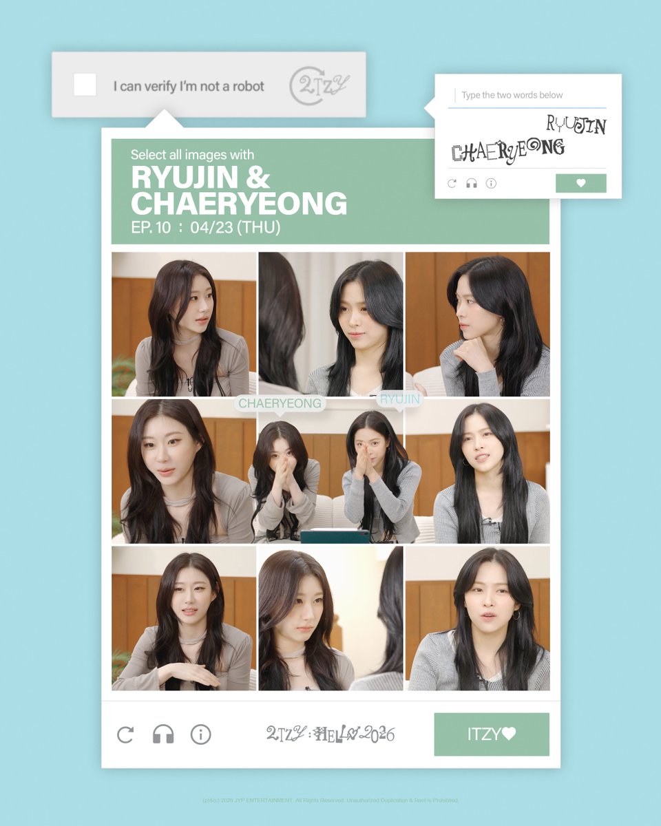 🎁 2TZY : Hello 2026 🎁

TODAY 6PM (KST)
EP.10 RYUJIN &amp; CHAERYEONG

#ITZY #MIDZY <a href="/ITZYofficial/">ITZY</a>
#RYUJIN #류진 
#CHAERYEONG #채령
#2TZY #HELLO2026
