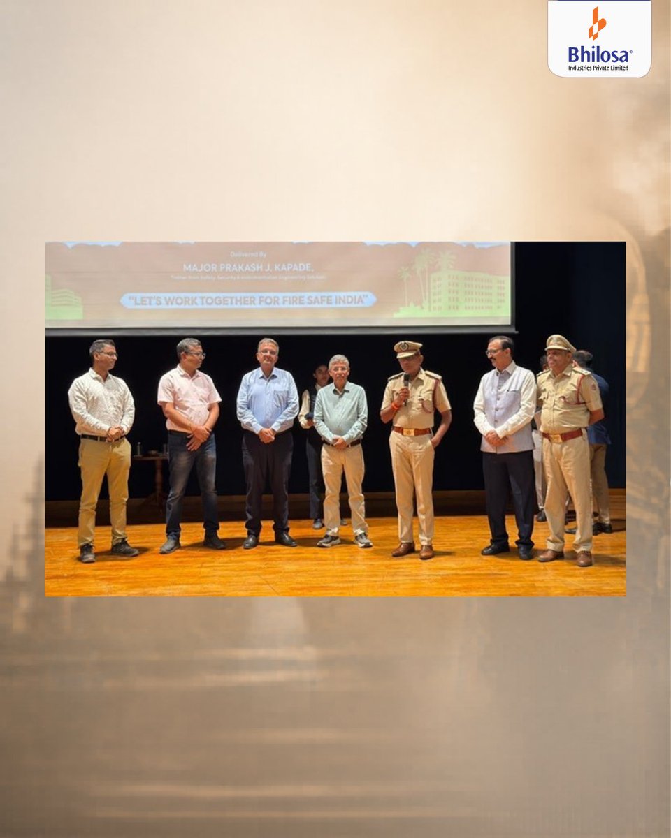 Bhilosa194830's tweet image. We’re grateful to the Department of Fire &amp;amp; Emergency Services, DNH &amp;amp; DD, for recognising Bhilosa Industries at the Technical Conclave on Industrial Fire Safety during Fire Services Week 2026.

#Bhilosa #FireServiceWeek2026 #WorkplaceSafety