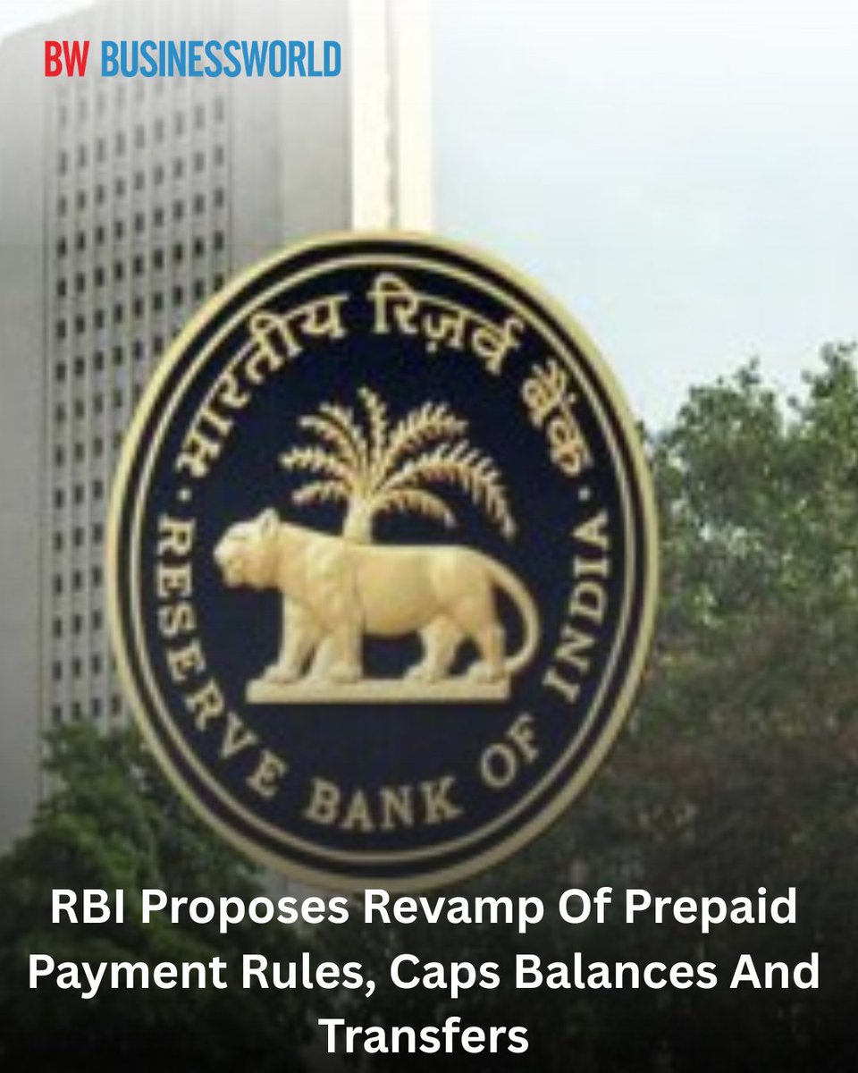 BWBusinessworld's tweet image. Central bank invites public and industry comments on draft master directions by 22 May, and says the new framework would replace PPI norms issued in 2021

Read more: businessworld.in/article/rbi-pr…

@anuragbatrayo |  @NFWarsia | Tanvie Ahuja

#RBI #DigitalPayments #PrepaidWallets