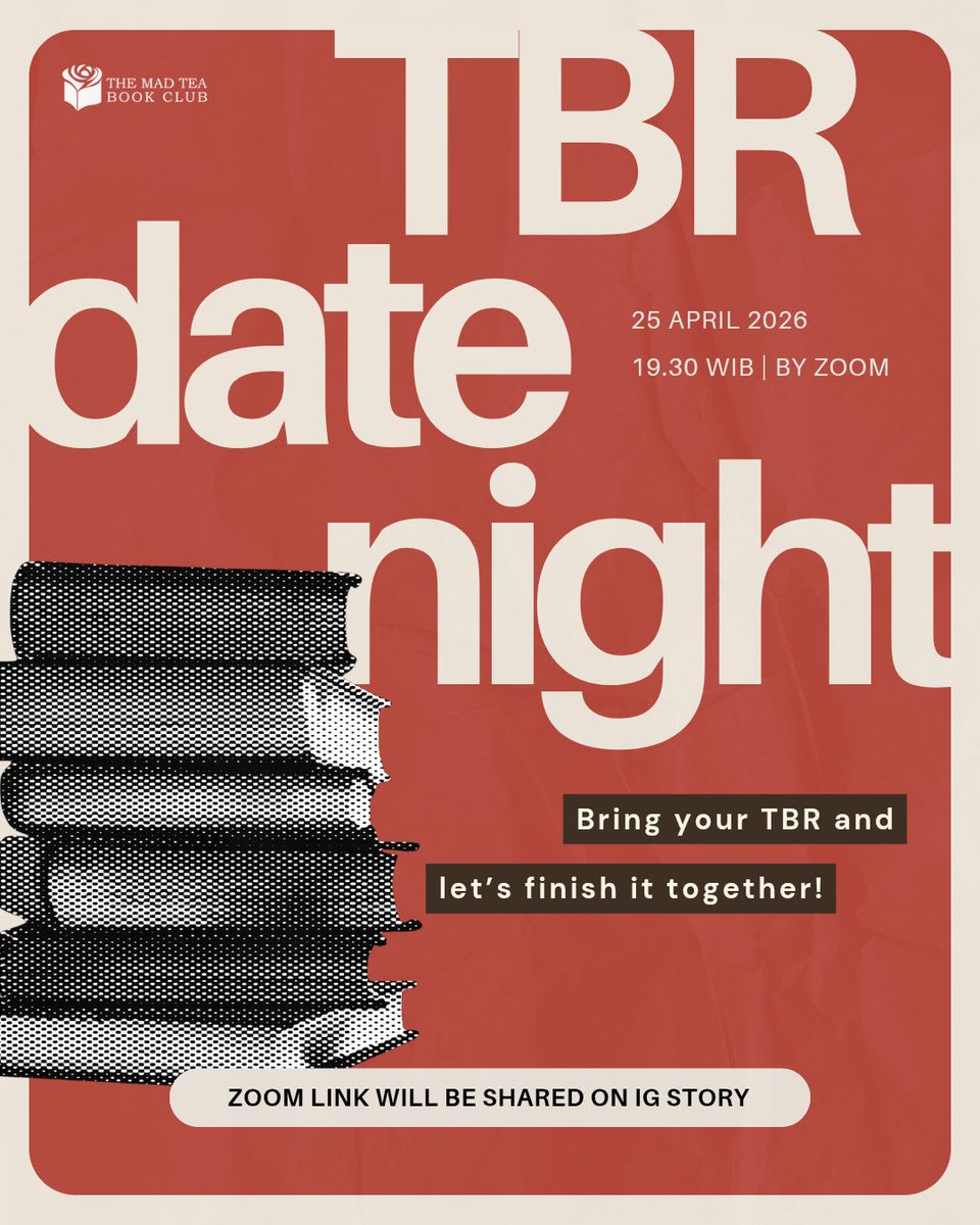 MadTeaBookClub's tweet photo. Bookish friends! Let’s hang out online this Saturday, make some progress on our TBR, and nerd out with each other about books! 

#bookclub #themadteabookclub #bookish https://t.co/kOSSdg9Uph