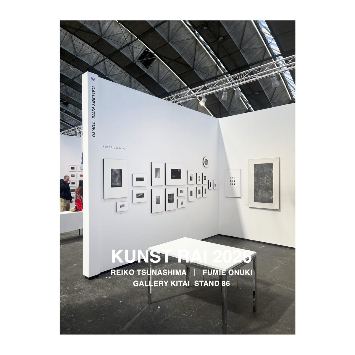 gallerykitai_s's tweet photo. KunstRAI / Art Amsterdam 2026
22 – 26 Apr. 2026
Venue : RAI Amsterdam – Europahal｜Hall 1 (Amsterdam, The Netherlands)
Gallery KITAI
Artists : Reiko Tsunashima,  Fumie Onuki
Stand 86
https://t.co/7lLOpXsKmV https://t.co/AmylsOfSAS