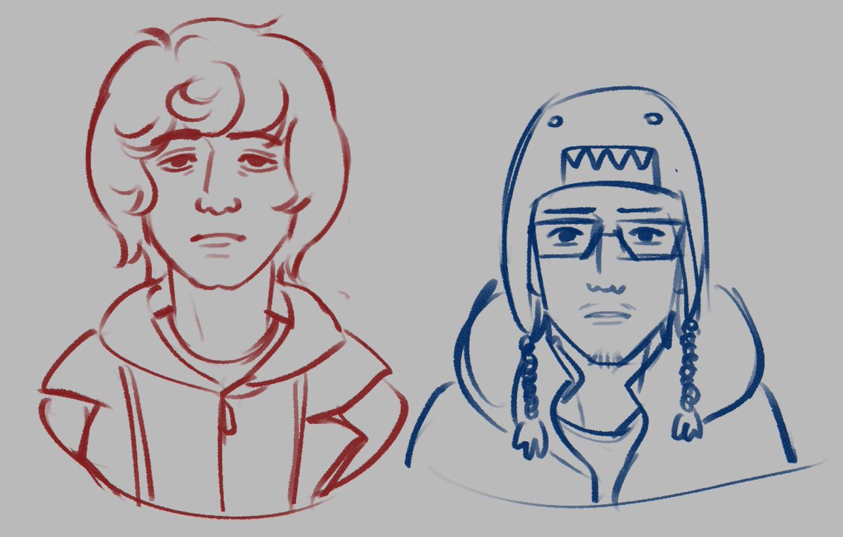 de3vster_'s tweet photo. todays been pretty norma- holy shit! it’s paul lazlow and steve wilson from the hit indie series shiftless! they’re on my ipad!
#shiftless #fanart https://t.co/j28xUMg250