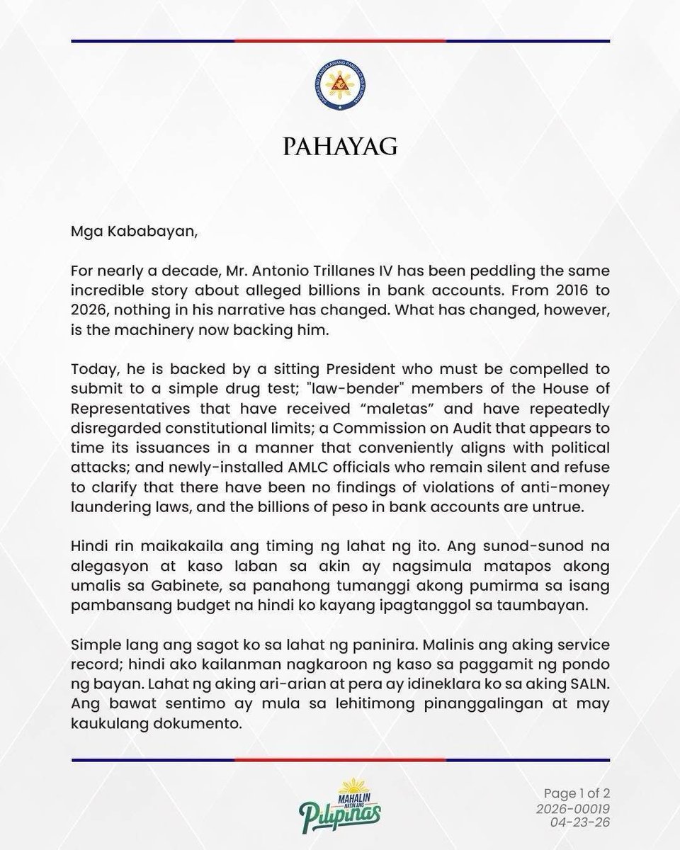 Bilyonaryo News Channel tweet media