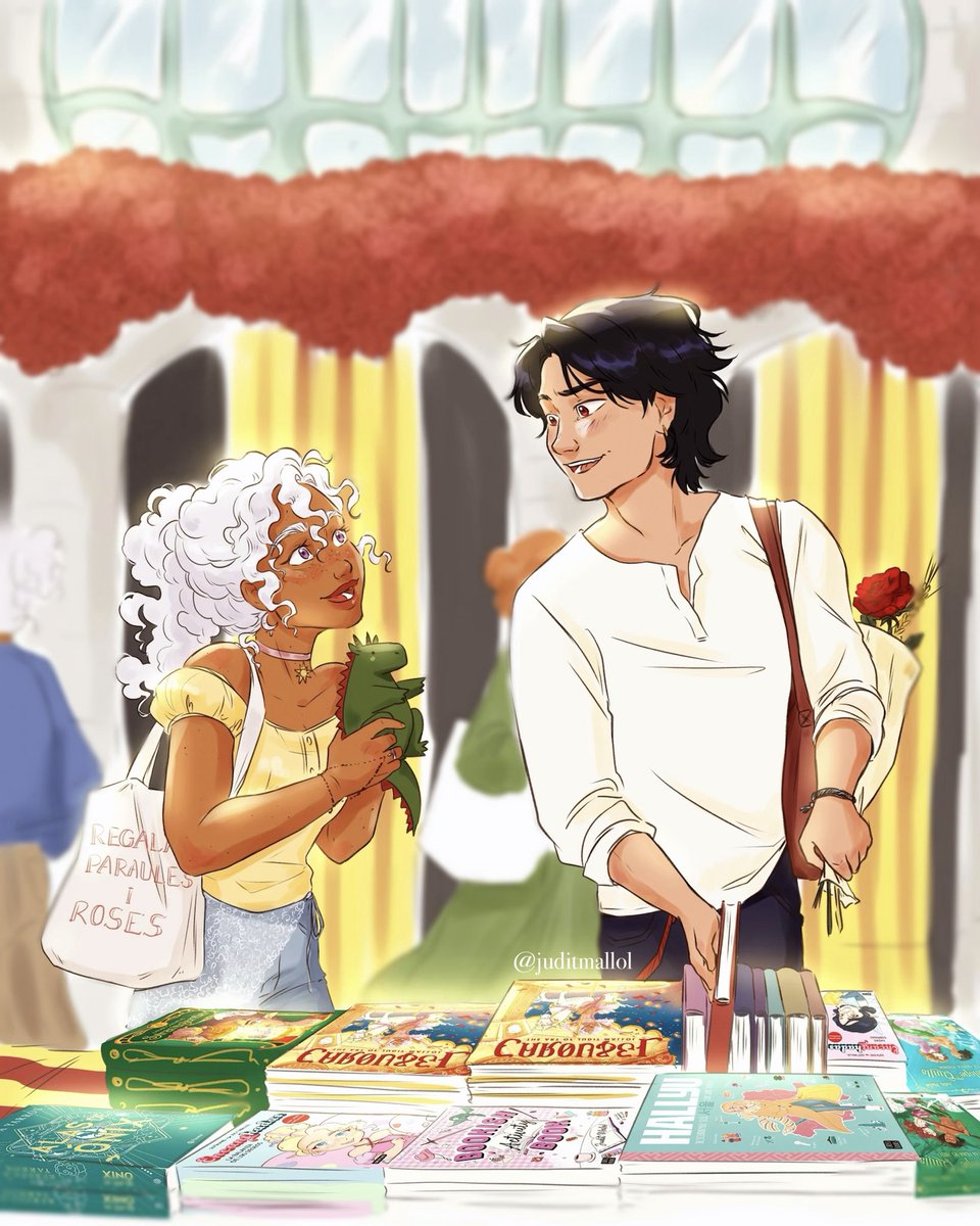 L'Aerilyn i en Lex us desitgen una bona Diada de Sant Jordi a tothom! 🥹🌹🐉📚✨

Ens veiem avui signant pels carrers de Barcelona! ❣️

#SantJordi2026 #santjordi