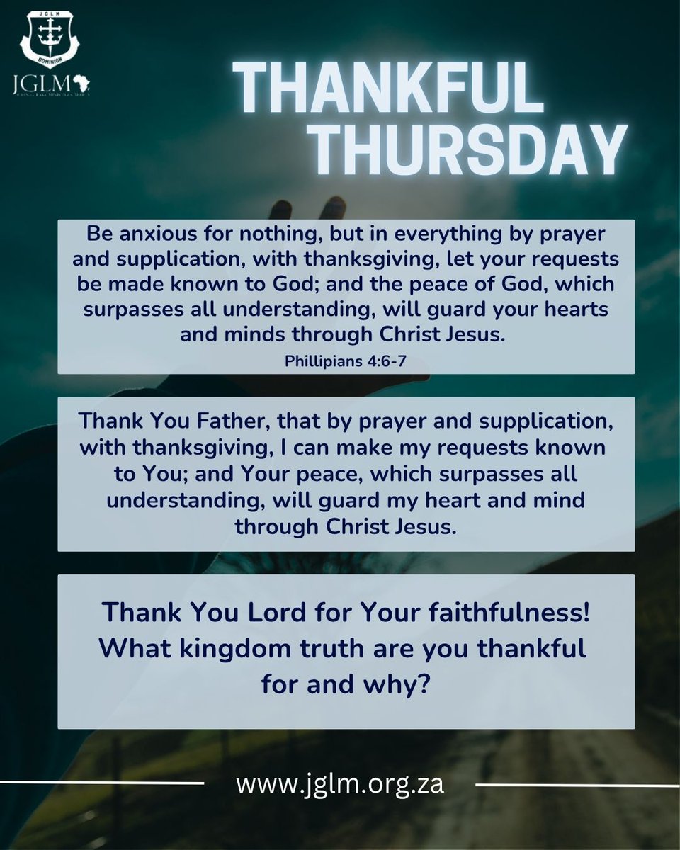 JGLMafrica's tweet image. #prayerandsupplication #thanksgiving #dominionlife #FollowersofChrist #mindrenewal #peaceofGod #guardyourheart #lifeteams #guardyourmind #GodkeepsHispromises #prayerrequest #preciouspromises #JESUSISLORD #royalpriesthood #HolySpiritfilled #ChristInMe #thehopeofglory #jglmafrica
