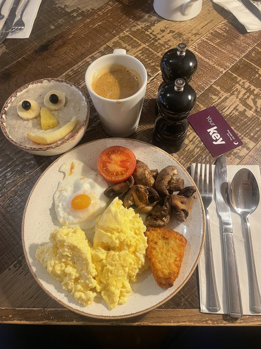 paulhannaford's tweet image. Newcastle premier inn this morning 😊🥣🍳☕️ then of to visit 2 schools today 💪🏻 ( frontline REALIFE education = forewarned for well armed #WECARE 👫❤️🙏🏻