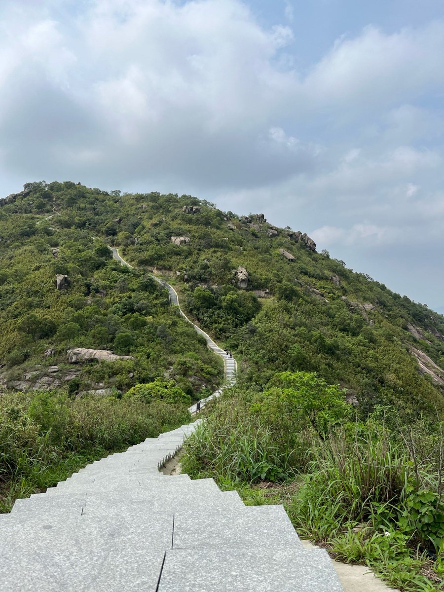 syoen3's tweet image. "Sunrise hike to the mountain top  Tired legs, but a sky full of pink u0026 gold—worth every step! #Wanderlust #NatureLovers"