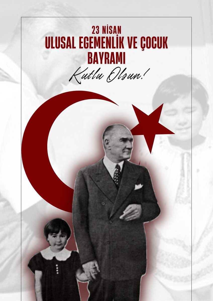 Cumhuriyetimizin kurucusu #GaziMustafaKemalAtatürk tarafından 23 Nisan 1920’de #TBMM’nin açılışı ile birlikte geleceğimizin teminatı olan dünya çocuklarına armağan edilen ve neşeleriyle anlam kazanan #23NisanUlusalEgemenlikveÇocukBayramı kutlu olsun.🇹🇷🤍♥️