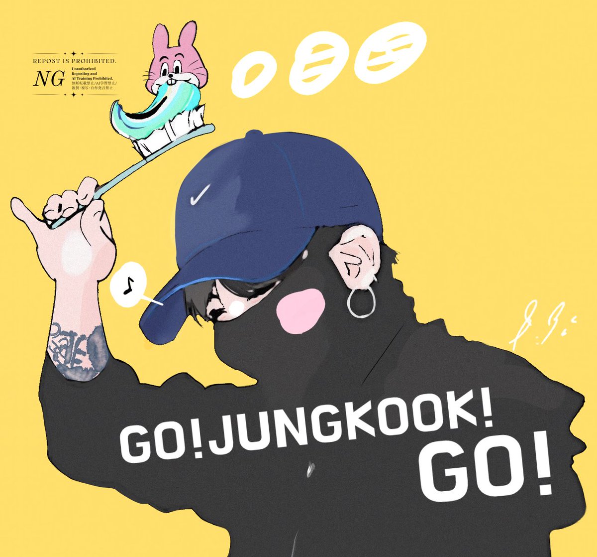 1230wo_ice's tweet image. #btsfanart #Jungkook
🐰🪥♬𝄞⸝⸝꙳