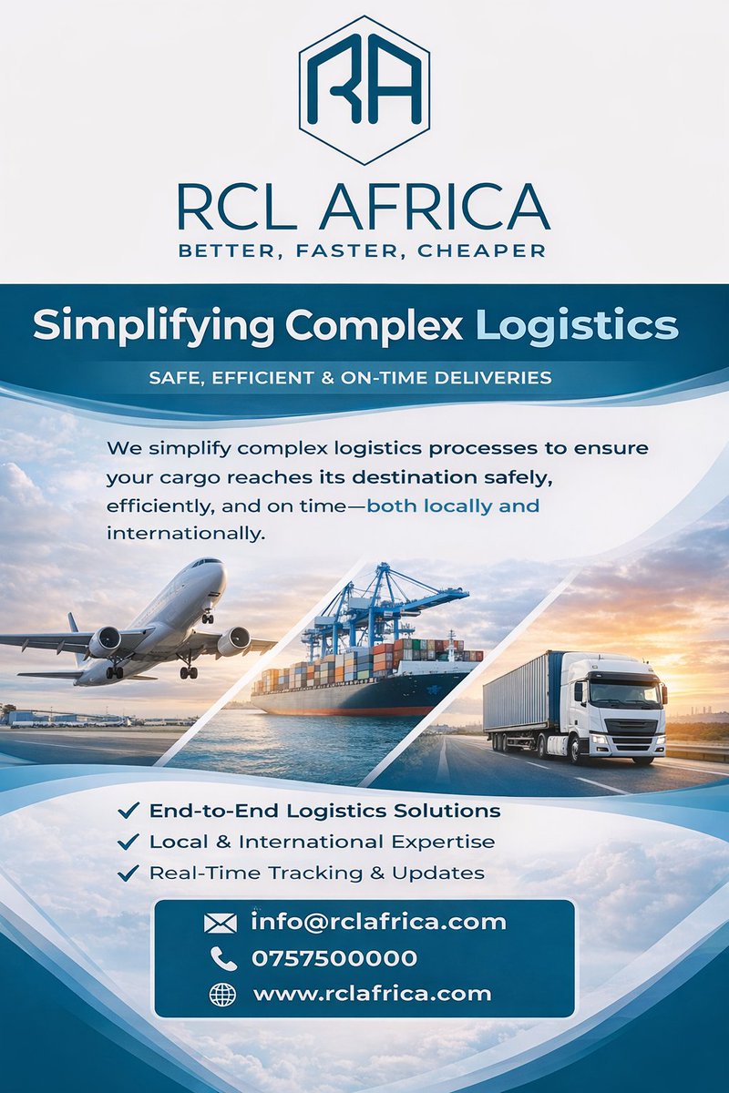 CargoRegional's tweet image. Logistics doesn’t have to be complicated, we make it simple, seamless, and efficient.
Trust us to turn complex logistics into smooth operations.
#LogisticsMadeEasy #rclafrica #CargoExperts #SeamlessDelivery #BusinessEfficiency #FreightServices #CustomsClearance #GlobalTrade