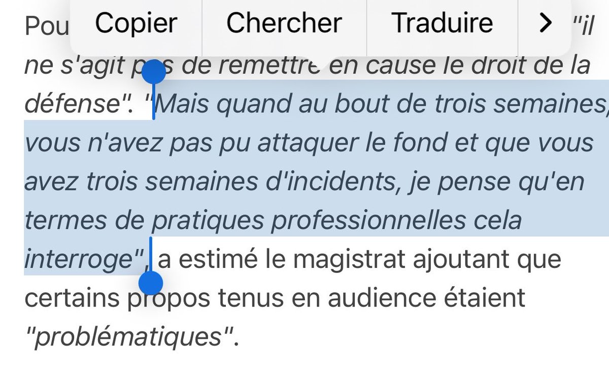 Une plainte car les avocats soulèvent des incidents sur la procédure… bref font leur job, sérieusement ? 
Ah ces proc qui confondent auxiliaire de justice et auxiliaire du juge et oublient que c’est l’essence même de la défense d’être un caillou dans leurs chaussures.