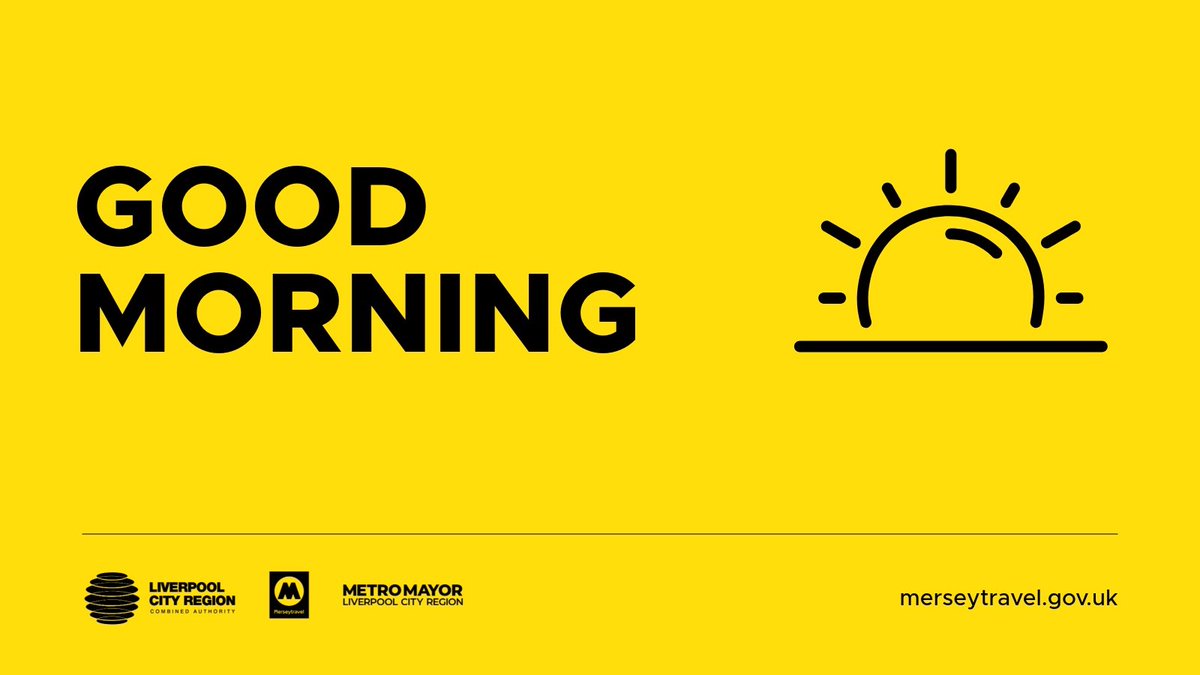 Merseytravel's tweet image. 🌤️ | #GoodMorning, Merseyside &amp;amp; Happy Thursday ! 

We're slowly approaching the #weekend (woo hoo!) and we’re here to keep you moving. Whether it’s work, or something fun, we’ve got your journey covered. Let’s go! 🚍🚆⛴️

 #TeamLCR #Thursday
