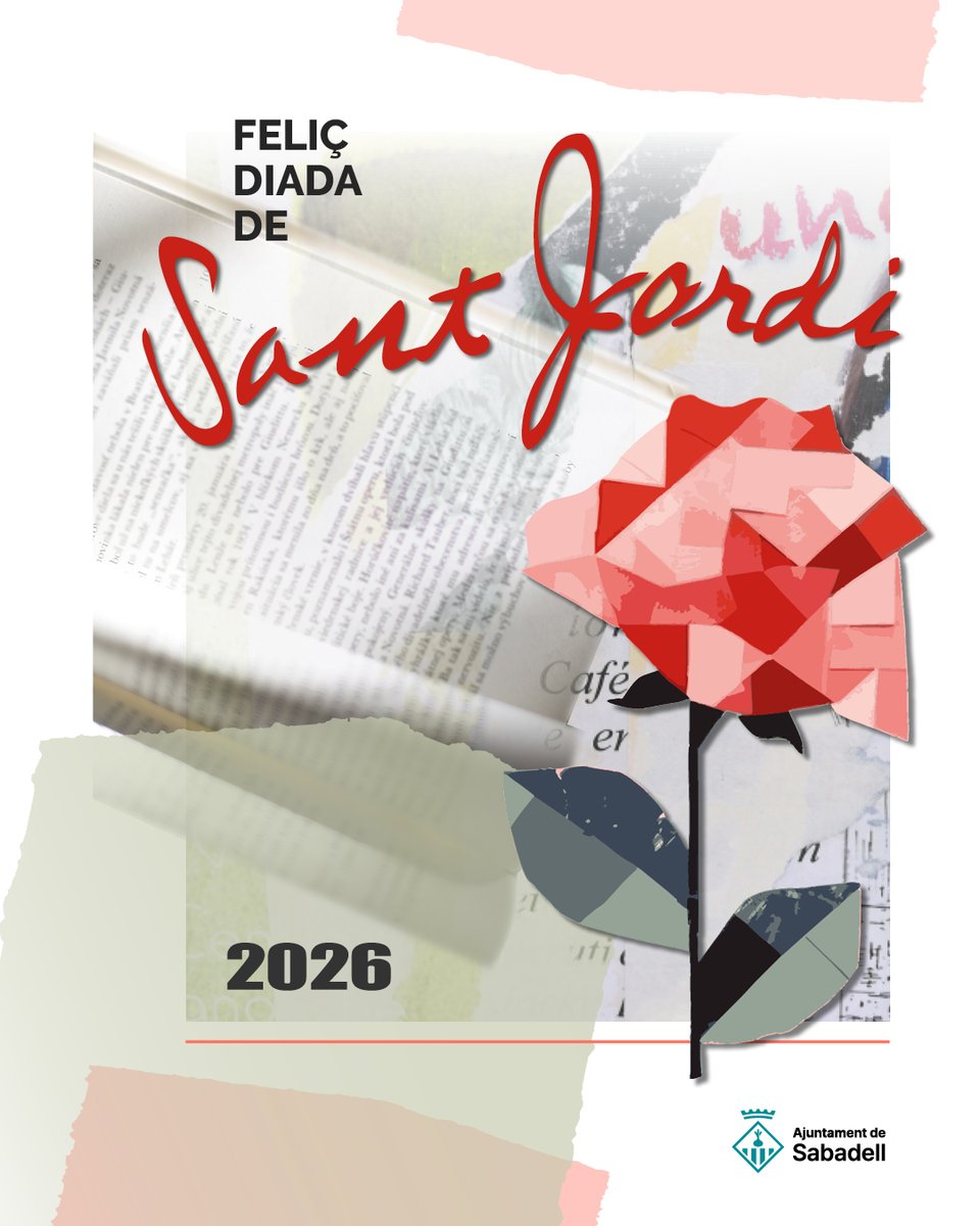 Aj_Sabadell's tweet image. 🌹📚 Feliç Sant Jordi, Sabadell!

✍️✨Celebrem el dia dels llibres i les roses amb cultura, carrers plens de vida i molt talent local 

Vine a gaudir-ne❗

#𝗦𝗮𝗻𝘁𝗝𝗼𝗿𝗱𝗶𝗦𝗮𝗯𝗮𝗱𝗲𝗹𝗹 📚🌹

#Cultura #Sabadell #SantJordi