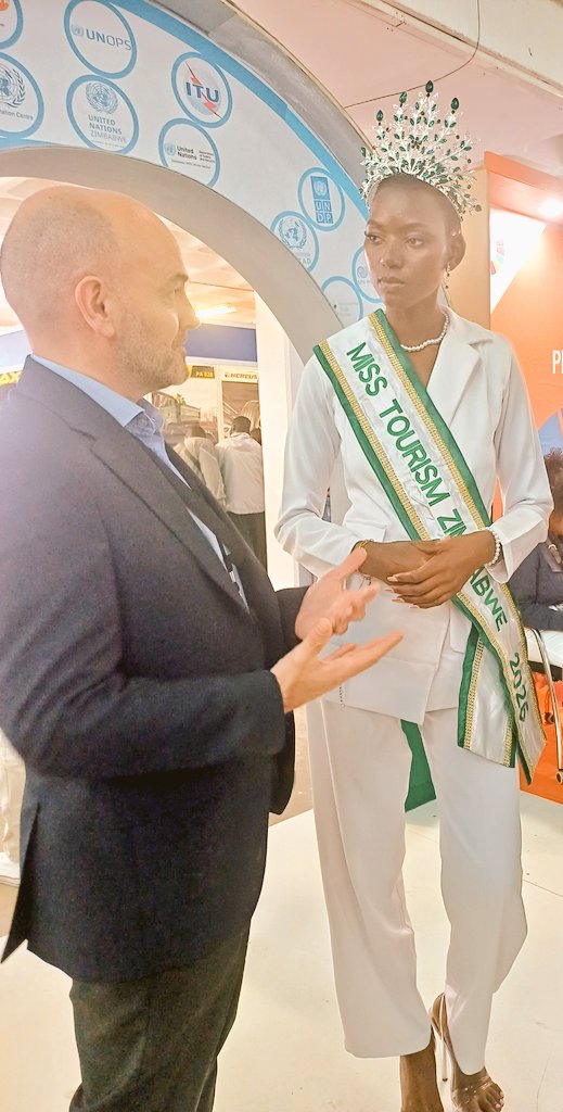 UNZimbabwe's tweet image. What an awesome day at @UNZimbabwe stand.  See you today in Hall 1. We are here for #people #planet #prosperity  #peace