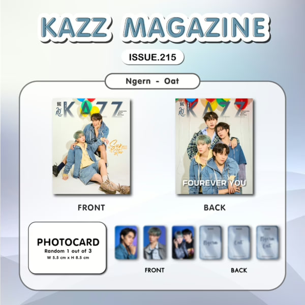 lwnnstore's tweet image. 🇹🇭 (KAZZ MAGAZINE) PRE ORDER KAZZ MAGAZINE ft SANTA, BEVER TONLIEW, NGERN OAT, MASU TEE TA US 
Price: RM33
dateline: 30 APRIL 2026
🌑 exc all fees
🌑 no backout or cancel
🌑 kindly read our rules before claim
🌑comment @lwnnstoretelechannel  to order
#kazzmagazine
#lwnnstore_go