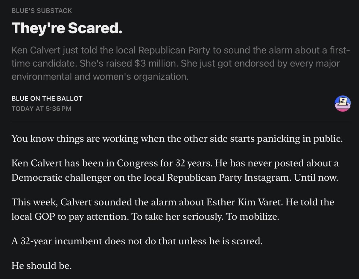 Esther for Congress tweet media