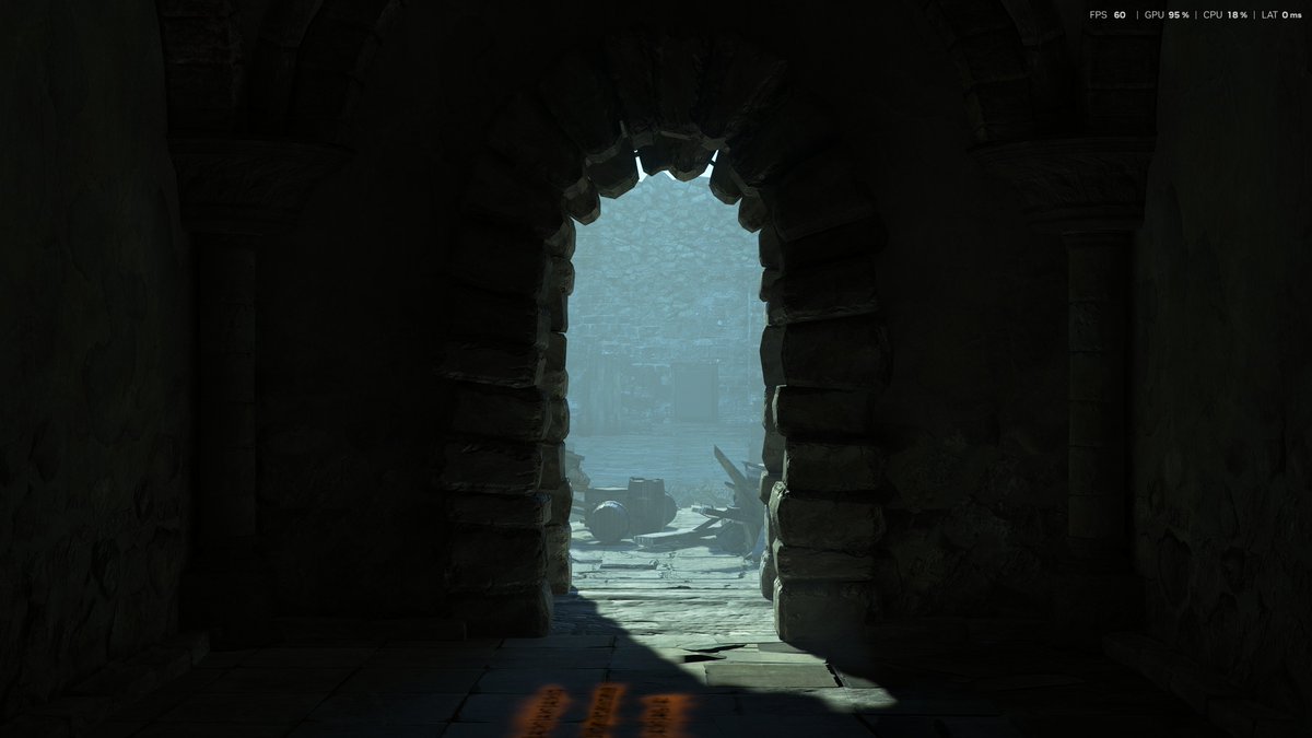_RottingAway_'s tweet photo. #darksouls2 path tracing via DS2LE. Running it in 4k DSR DLSS Ultra Performance (preset M) for test. On Ryzen 2700x / RTX 4060ti, 55-60fps #ds2 #ds2le #pathtracing https://t.co/8bjIxWWqlm