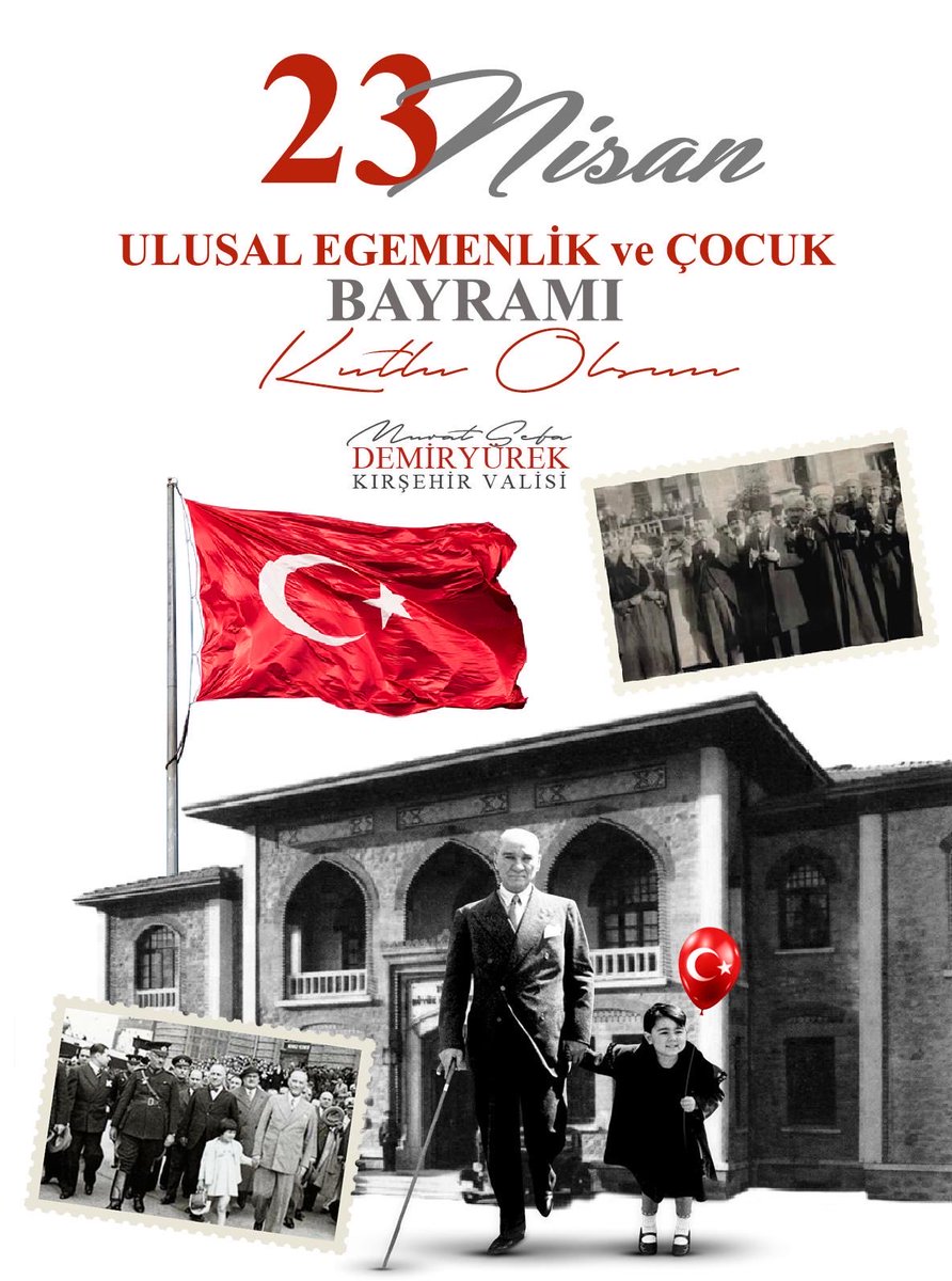 DemiryurekSefa's tweet photo. 🇹🇷🇹🇷23 Nisan; millet iradesinin tecelli ettiği, Türkiye Büyük Millet Meclisi’nin açılmasıyla millî egemenliğimizin güçlü şekilde ilan edildiği tarihî bir dönüm noktasıdır.  

👧🏻👦🏻 Gazi Mustafa Kemal Atatürk’ün çocuklarımıza armağan ettiği bu anlamlı bayram; geleceğimizin teminatı olan evlatlarımıza duyduğumuz güvenin, umudun ve sorumluluğun en güzel ifadesidir.  

🇹🇷🇹🇷 Çocuklarımızın; tarihini bilen, değerlerine sahip çıkan, vicdanlı, çalışkan ve umut dolu bireyler olarak yetişmesi, güçlü yarınlarımızın en kıymetli teminatıdır. Onları sevgiyle, güvenle ve en iyi şekilde geleceğe hazırlamak ise toplumumuzun ortak sorumluluğudur.  

🇹🇷🇹🇷 Bu vesileyle; başta Gazi Mustafa Kemal Atatürk olmak üzere, Türkiye Büyük Millet Meclisi’nin kuruluşunda emeği geçen tüm devlet büyüklerimizi ve Millî Mücadele kahramanlarımızı rahmet ve minnetle anıyor, Aziz Türk Milleti’nin ve tüm çocuklarımızın 23 Nisan Ulusal Egemenlik ve Çocuk Bayramı’nı yürekten kutluyorum.  

#AnadolununRuhuKırşehir
#KırşehirinRuhuÇocuklar