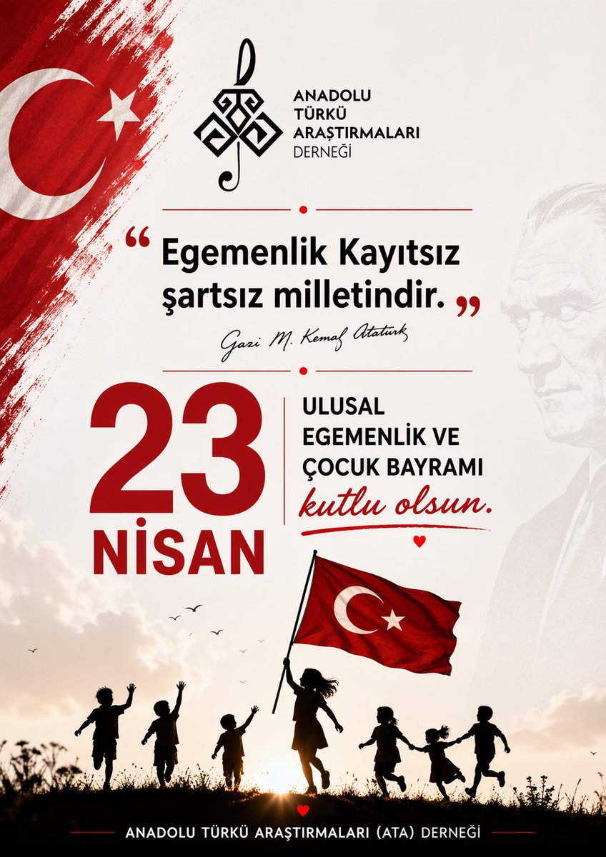 AkademiTurku's tweet photo. “Egemenlik kayıtsız şartsız milletindir.”
Dünyada çocuklara armağan edilen tek bayram olma özelliğini taşıyan 23 Nisan Ulusal Egemenlik ve Çocuk Bayramı’nı büyük bir gurur ve coşkuyla kutluyor; egemenliğin millet iradesiyle taşınacağına olan inancımızı bir kez daha vurguluyoruz. https://t.co/PRmJKWfo8P