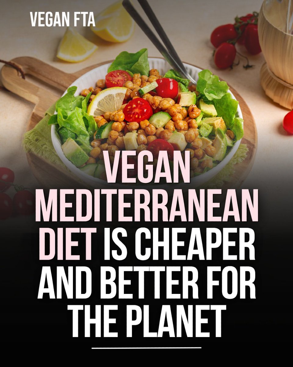 teamveganfta's tweet image. A new Spanish study found that replacing animal‑based foods with plant‑based alternatives within a Mediterranean diet can significantly lower environmental damage and reduce food costs. 🌎

Read the full article 👇
veganfta.com/articles/2026/…

#plantbased #sustainability