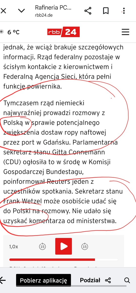 POLSKO wstań!

Hańbili nas w sprawie rafinerii #PCK,
okłamywali w żywe oczy, truli, pluli nam w twarz.

Lecz oto nadszedł Zahltag! Czas rozliczenia.

Precz z PCK na śmietnik historii!
Niech Orlen rozpostrze orle skrzydła
i z impetem weźmie niemiecki rynek,
z samym Berlinem u