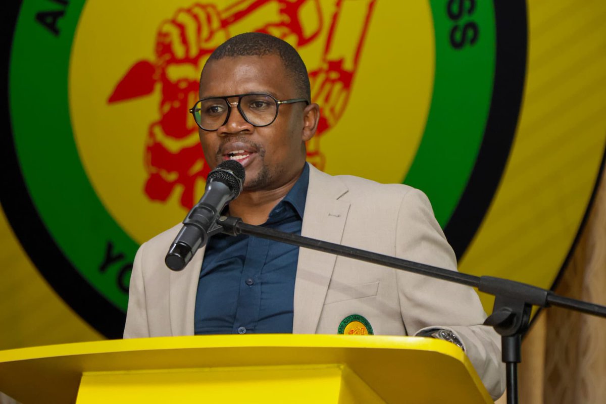 LSTN 🇿🇦: Anc if you dint know i want you to know today that your cabinets need reshuffle, dont forget to remove this guys as well. He must go back to school. Hes reasoning capacity does not qualify him to be a president of youth. Education is important. Leaders are forged through