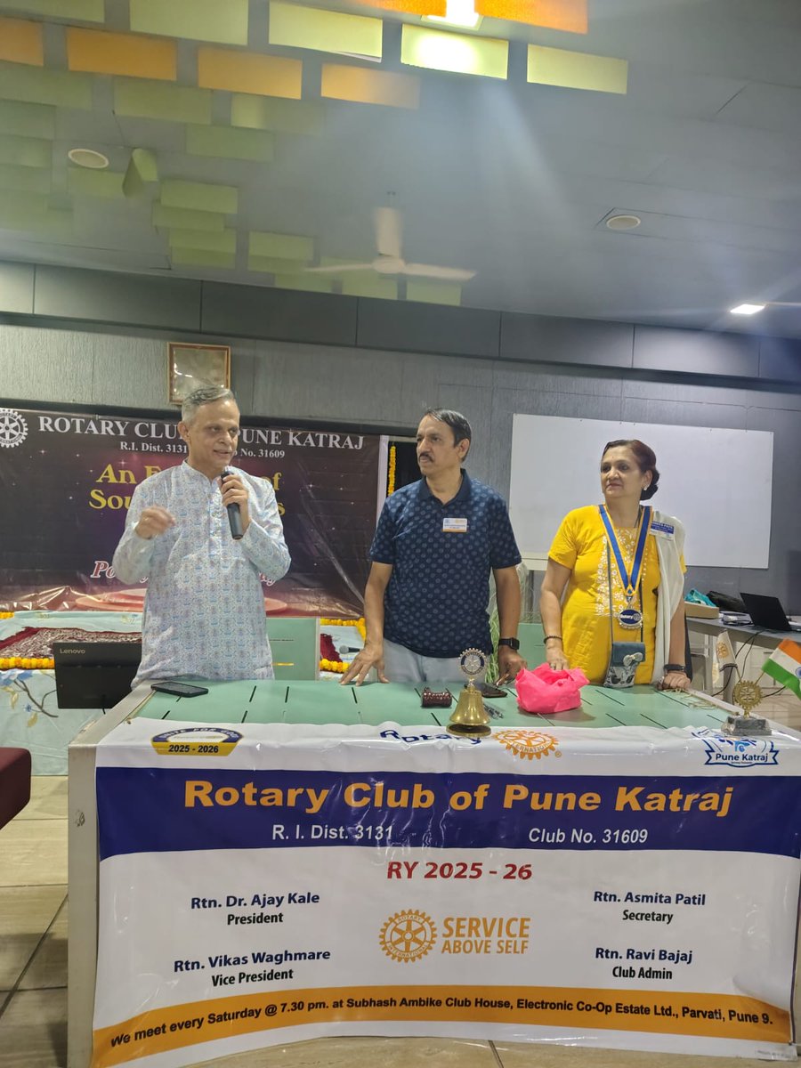 RCPKatraj's tweet image. 18 Apr 26: VP Rtn Vikas Waghmare along with Rtn Uday,Ann Madhura,Rtn Vaishali,Mrs Jarande &amp;amp; Mrs Vinita Joshi presented melodious gazals and mesmerized the audience.All members enjoyed tasty fellowship by Rtn Vikas &amp;amp; Ann Arati Waghmare.
#rotary #rid3131 #rcpk #katraj #gazalprogram